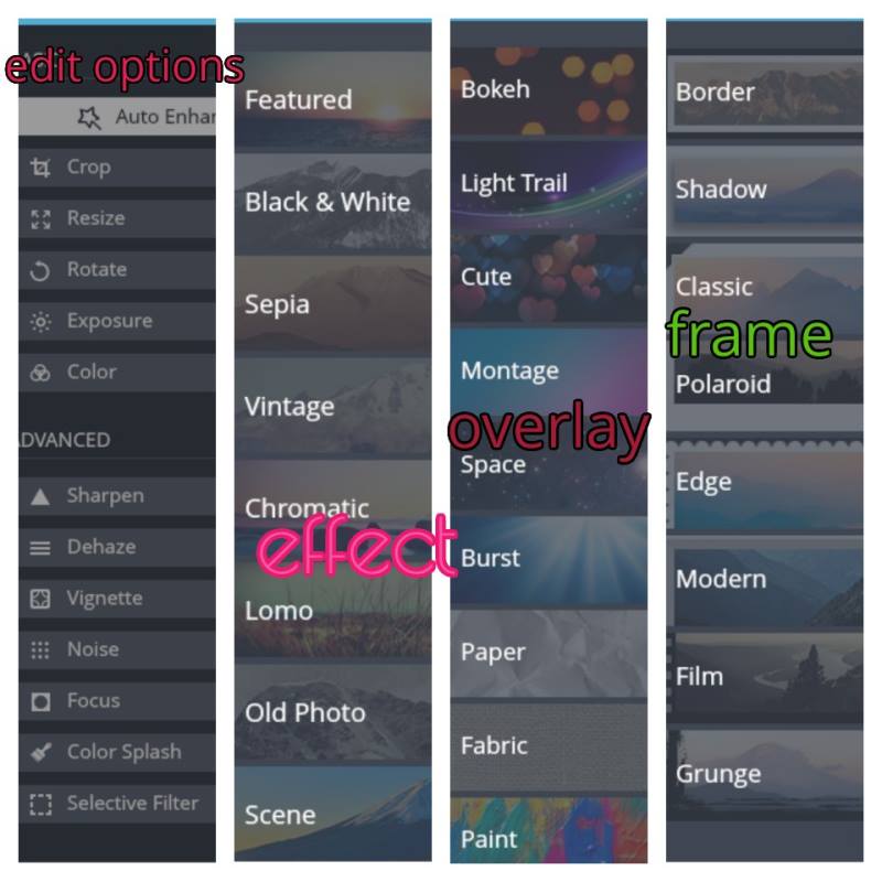 modificare foto online con lo strumento Photo Editor di FotoJet