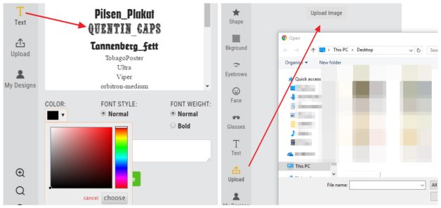 Aggiunta di Testo o Foto alla propri Emoji