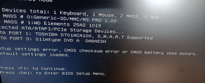 messaggio cmos checksum error schermata nera avvio PC Windows