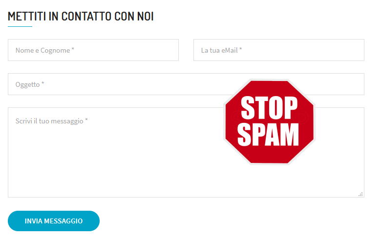 modulo html form contatti anti spam