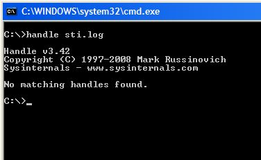 Handle della suite Microsoft Sysinternal è un tool per elencare i processi ed i file aperti