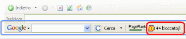 La google toolbar segnala il numero dei popup bloccati