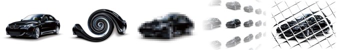 un esempio dei possibili effetti applicabili ad un'immagiie con il programma Paint.Net