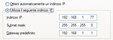 Assegnare un indirizzo IP statico in una rete Windows