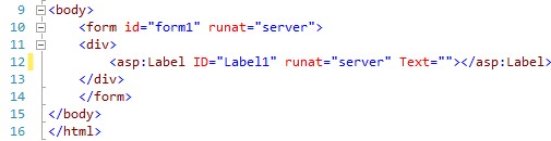 Righe di codice numerate nel markup html dell'Editor Di Visual Studio