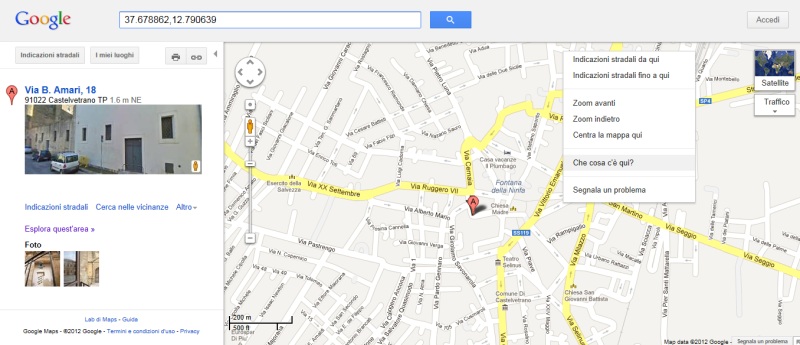 che cosa c'è qui in Google Maps
