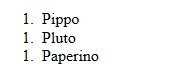 visione lista numerata con internete explorer 7
