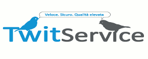 Banner informativo sul servizio TwitService di TwitDesk